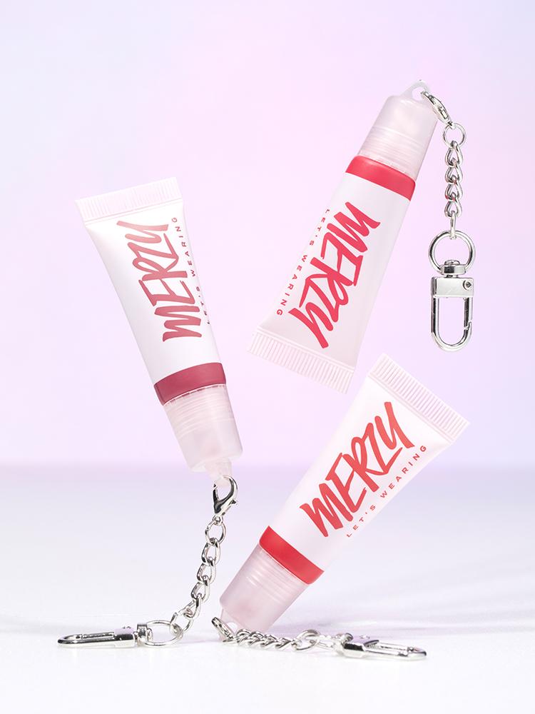 Merzy Let's Wearing Blur Tint Keyring - 04 Berry Pink