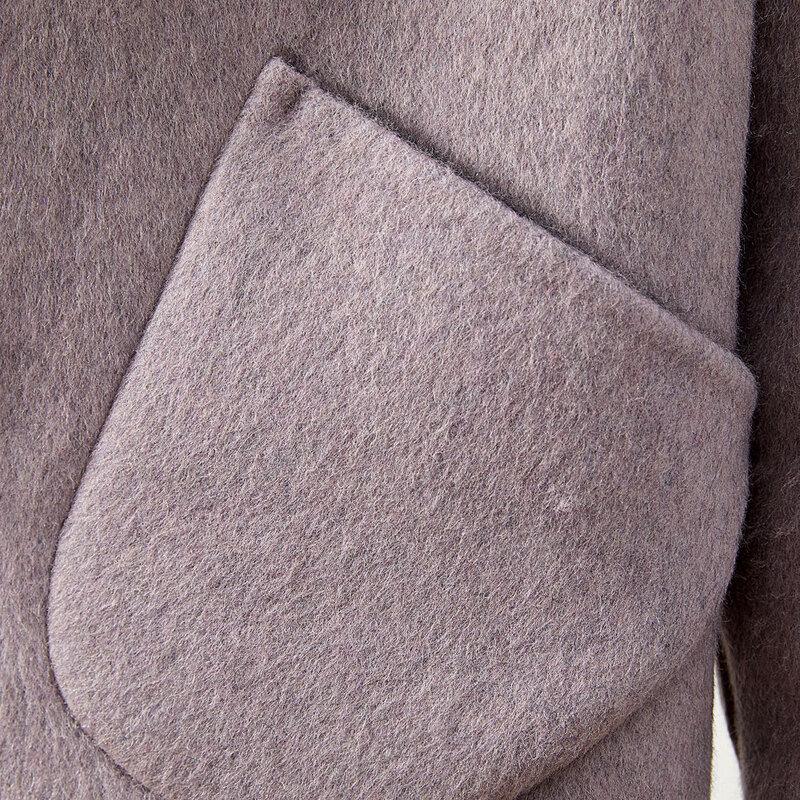 Women's Merino Wool Blend Double-faced Short Jacket