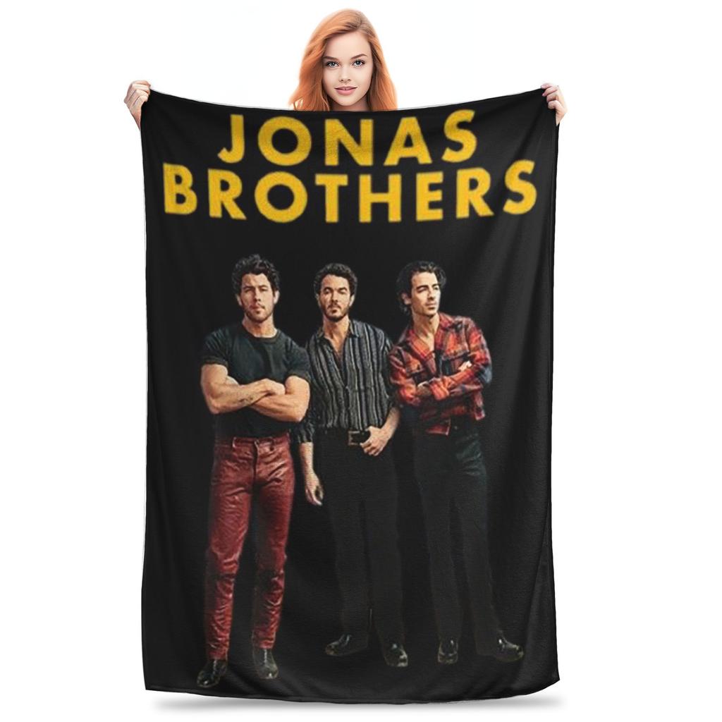 Vintage The Eras Tour 2023 Jonas Brothers JB The Album Blanket Flannel Sofa Throw Blanket for Bedroom Travel Throws Bedspread