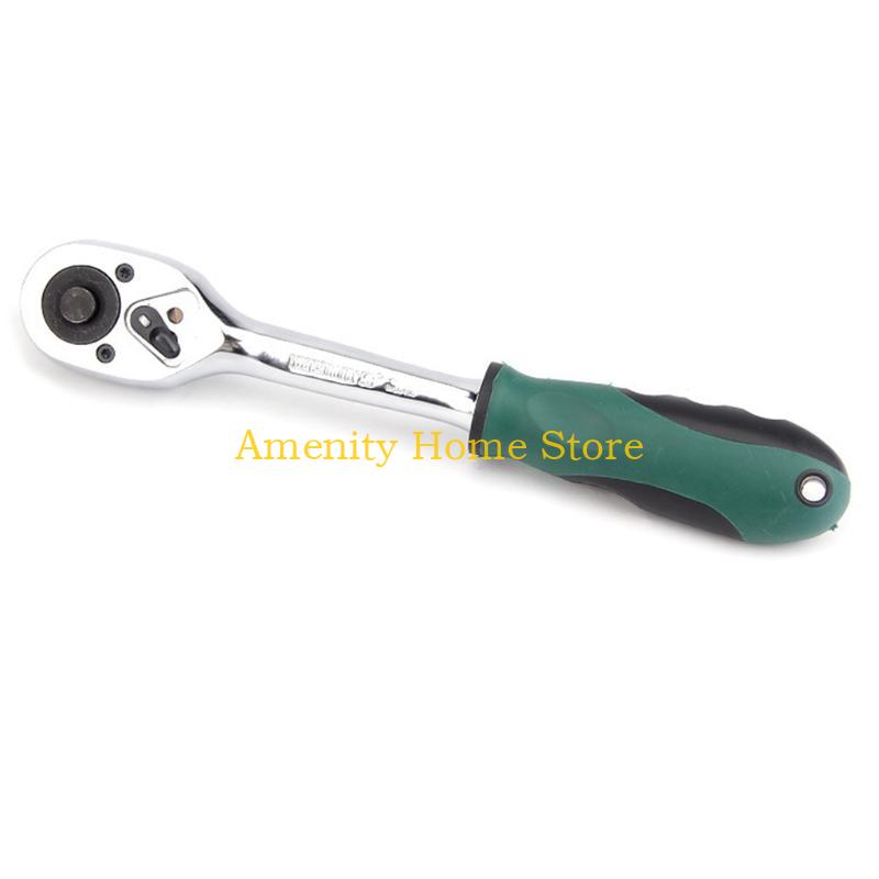 F26C Mini Ratchet Wrench Screwdriver 72 Teeth Socket Batch Head Quick Ratchet Spanner