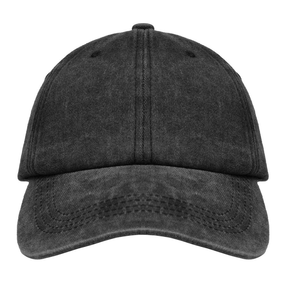 Sporty Common Blank Washed Unstructured Low Profile Dad Hat Custom Logo Cotton Plain Strapback Vintage Baseball Cap One Size чёрный