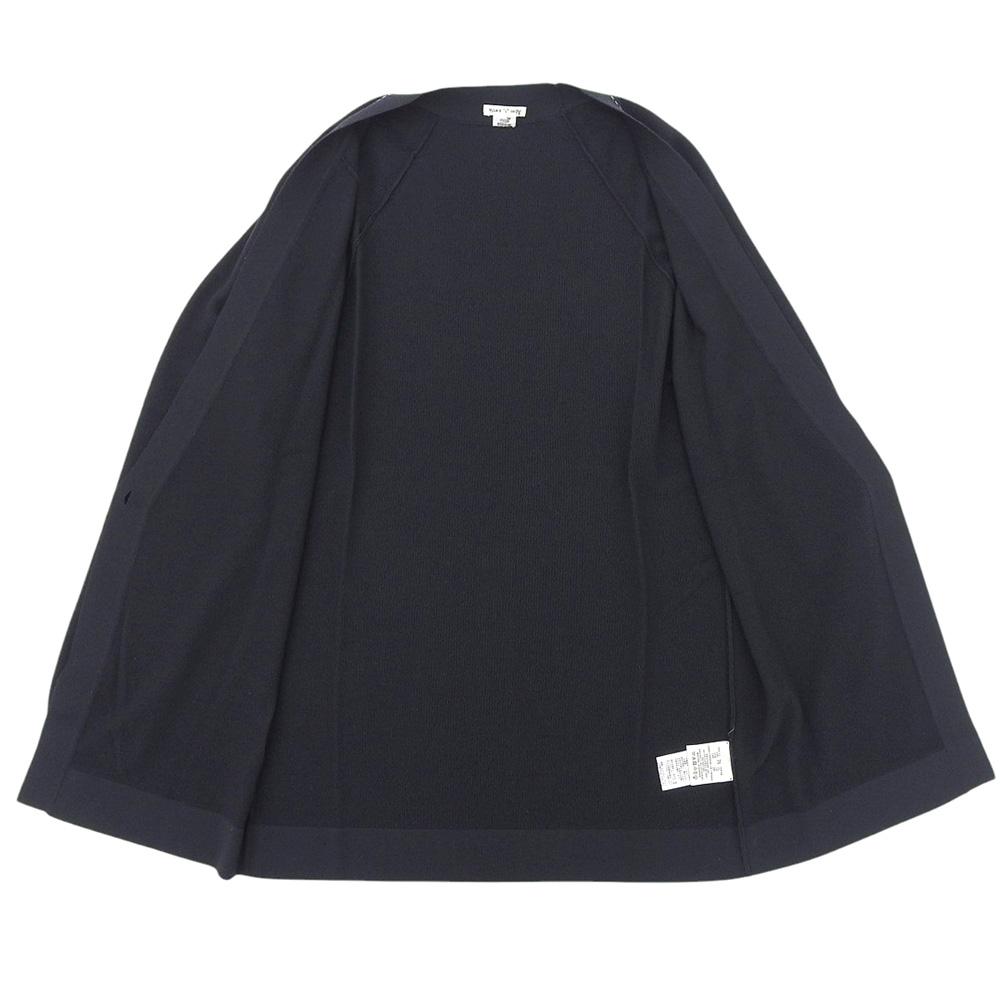 HERMES Beautiful wool stitch long cardigan for women, navy, size 36 tops 36 NavyUsed