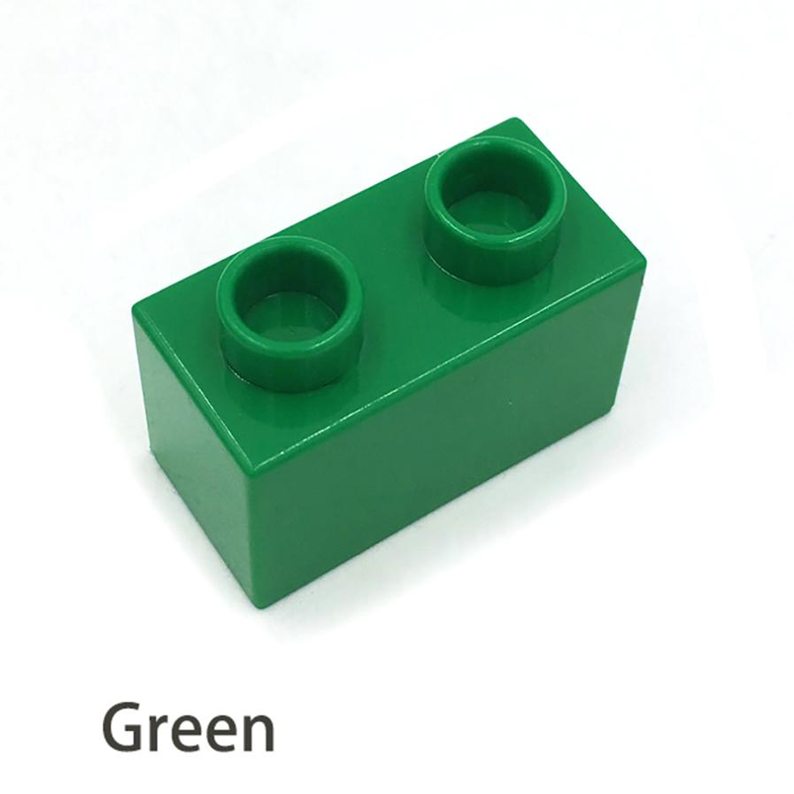 Non-Toxic Big Size Diy Building Blocks Thick Figures Bricks 1X2Dot 24Pcs Educational Creative Toys For Children Compatible With Brands
