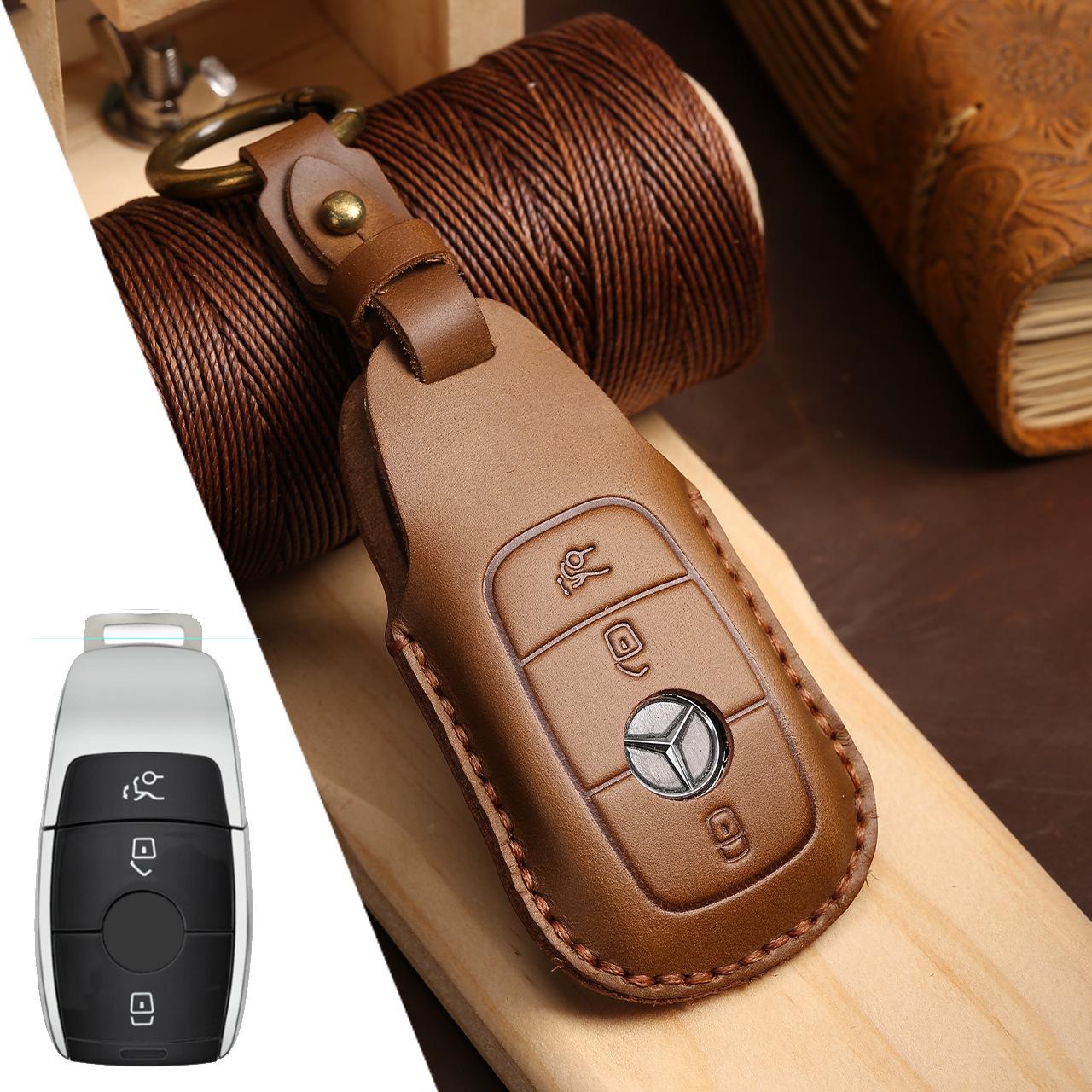 

Genuine Leather Car Key Case for Mercedes E300