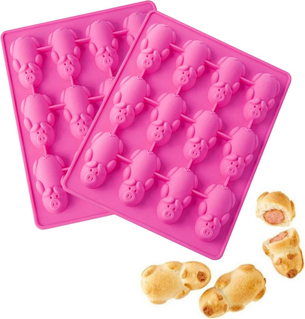 1 PCS Pink Piggy Silicone Mould, Piggy Cake Mould Chocolate Mould, Little Pig Silicone Baking Pan .