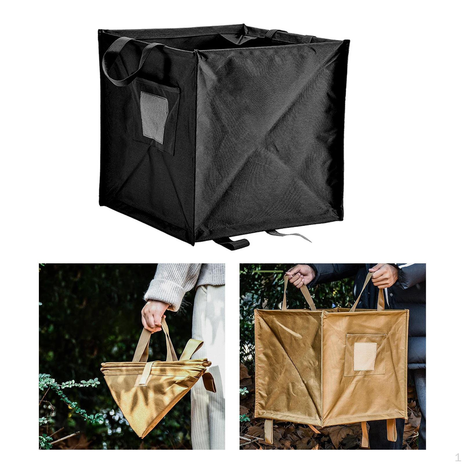 

Складной мусорный бак для кемпинга, складная корзина, многофункциональная складная корзина для мусора для пикников Black Large