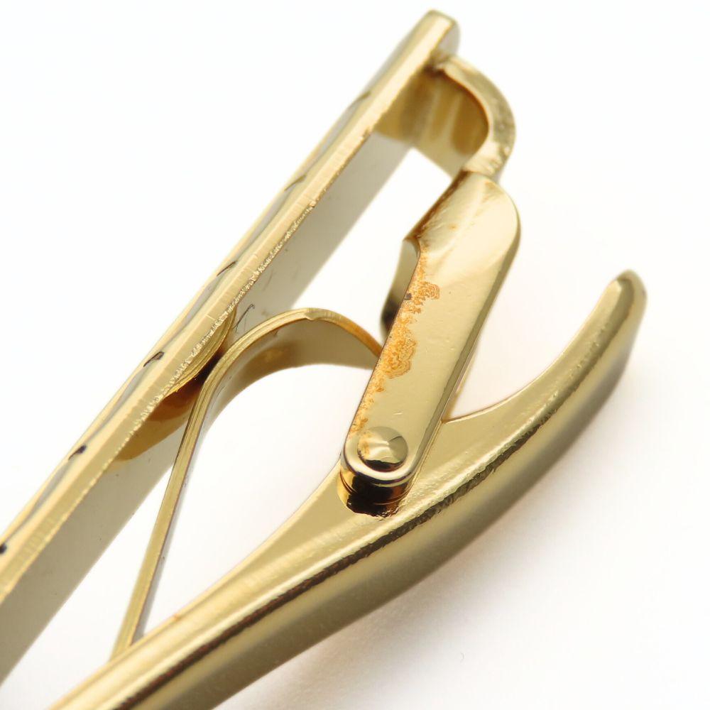 Used NINA RICCI Cuffs Tie Pin Set Metal Gold Silver Suit