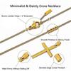 Cross Necklace For Men. Stainless Steel Necklace With Cross Pendant. Cuban Link Cross Chain Necklace. Simple Jewellery Gift