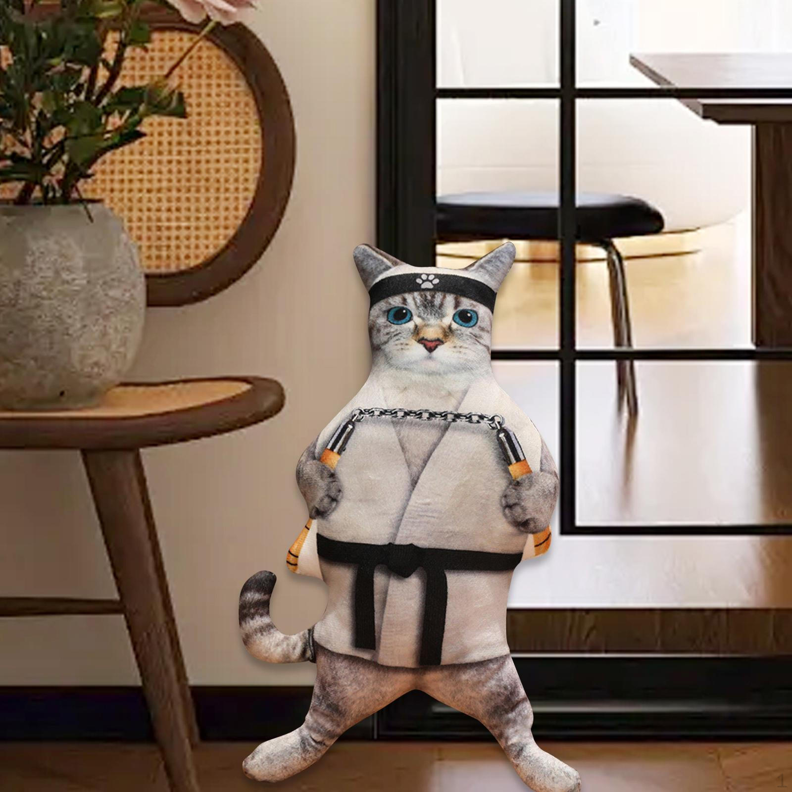 

3D Симуляція Кіт Плюшева Іграшка М яка Іграшка Милий Цікавий Підголівник Кошеня Подушка для Style E