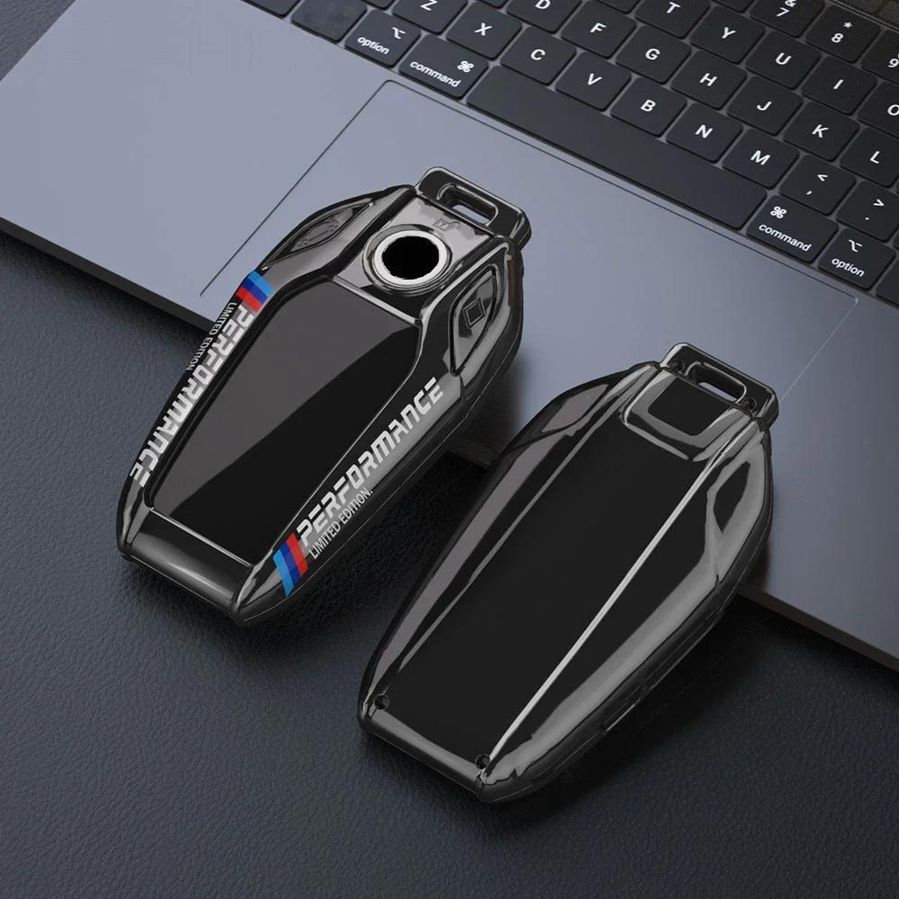 

2025 Car Carbon Fibre Key Cover Case Shell For BMW G30 G12 G11 G32 G31 5 7 Series I8 I12 I15 G01 X3 X4 G02 G05 X5 G07 X7 LED