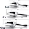 Stainless Steel Ice Shovel Multifunctional Ice Flour Sugar Scoop with 5/8/12 Ounce Ice Scooper for Ice Maker Bar Kitchen Tool