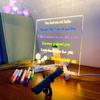 Acrylic Colorful LED Writing Board Erasable Kids Drawing Board USB Message Board  DIY