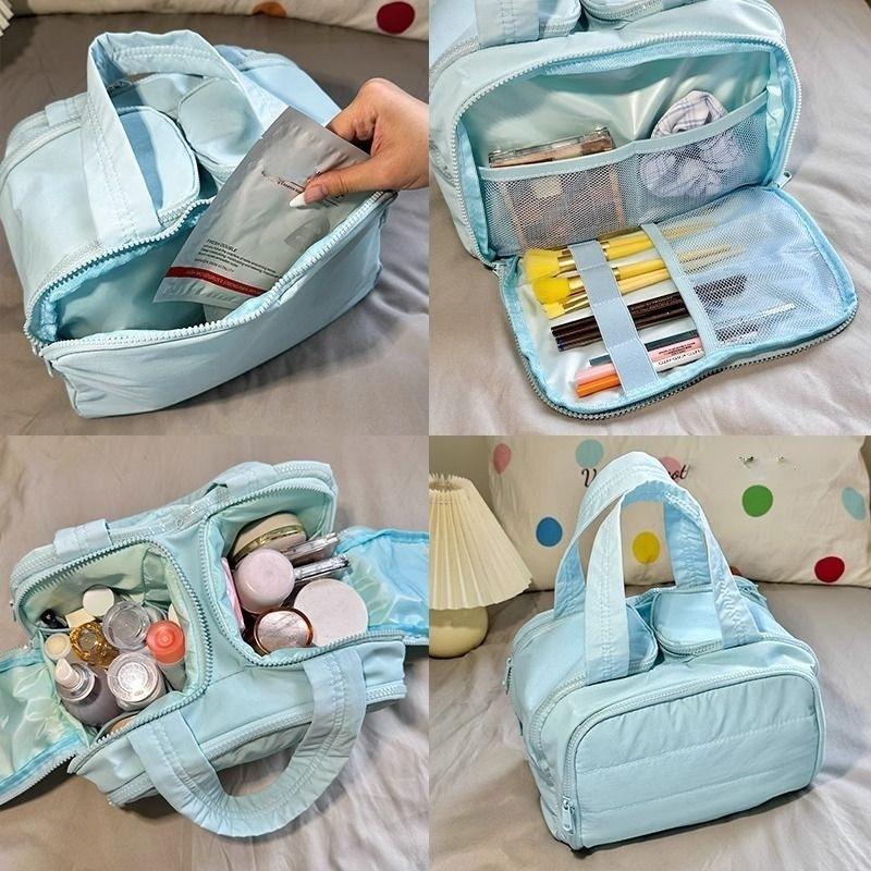 Cosmetic Bag Large Capacity 2025 New Portable Multi-layer Partition Women Storage Bag Outgoing Travel Toiletry Bag Handbag