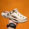 Fashion Sandals Man Height Platform Shoes Outdoor Beach Hole 2025 Fashion Summer Sale Mascullino Clappers Original Pvc Slippers for Men