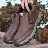 Herrenschuhe Herbst und Winter neu rutschfest dicksohlig Outdoor Casual Wanderschuhe mittelhohe und hohe Stiefel