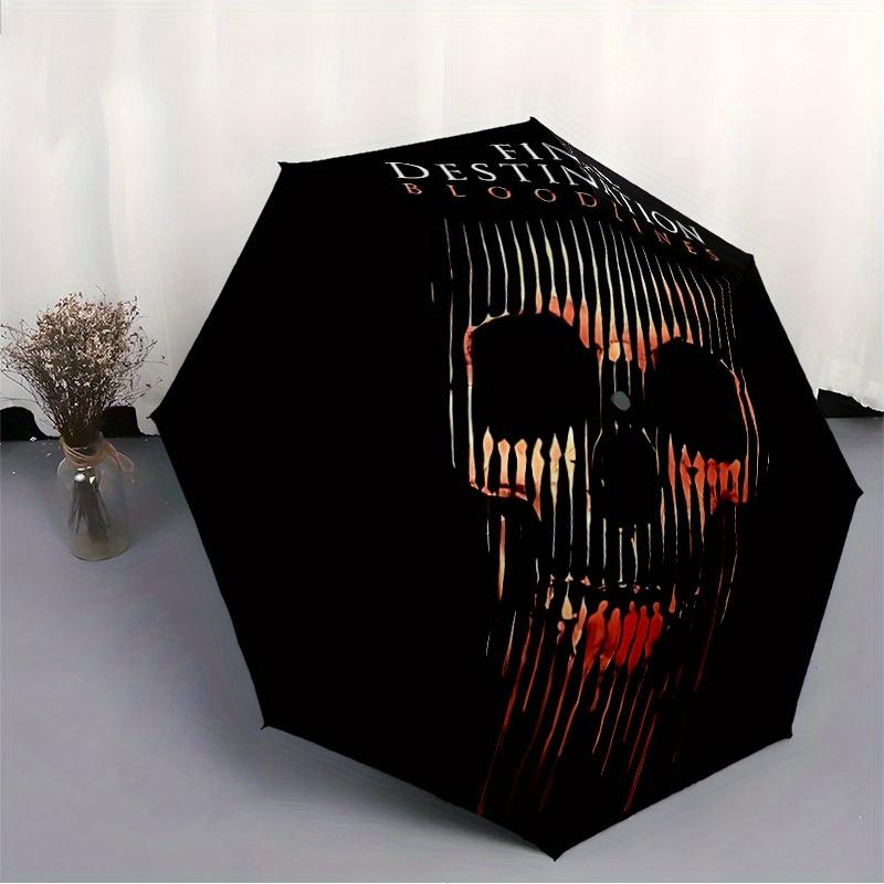 Final Destination Bloodlines Automatic Open/close Umbrella, Heavy-Duty Iron Frame, Folding Portable Design, Travel, Everyday Use 182