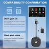 Android Auto Wireless Adapter, Wireless Android Auto Car Adapter for Wired Android Auto Cars Converts Wired to Wireless Easy Setup Plug & Play