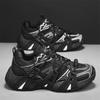 Outdoor Men's Running Shoes Spring Autumn Fashion Cross Tied Platform Sneakers Comfortable Height Increase Non Slip Casual Shoes