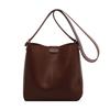 Retro-Damenhandtasche, hochwertige Textur, Beuteltasche mit großem Fassungsvermögen, Umhängetasche schräg über dem Körper, Unterarm-Tasche für Mutter und Kind.