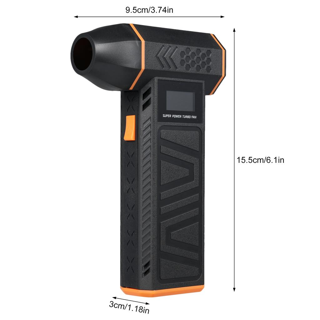 Compressed Air Duster 110000RPM LCD 3level Wind Speed and Power Display, Support 30W Fast Charging