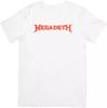 Megadeth Music Unisex Fit for Men & Women Quality Cotton T-Shirt White.
