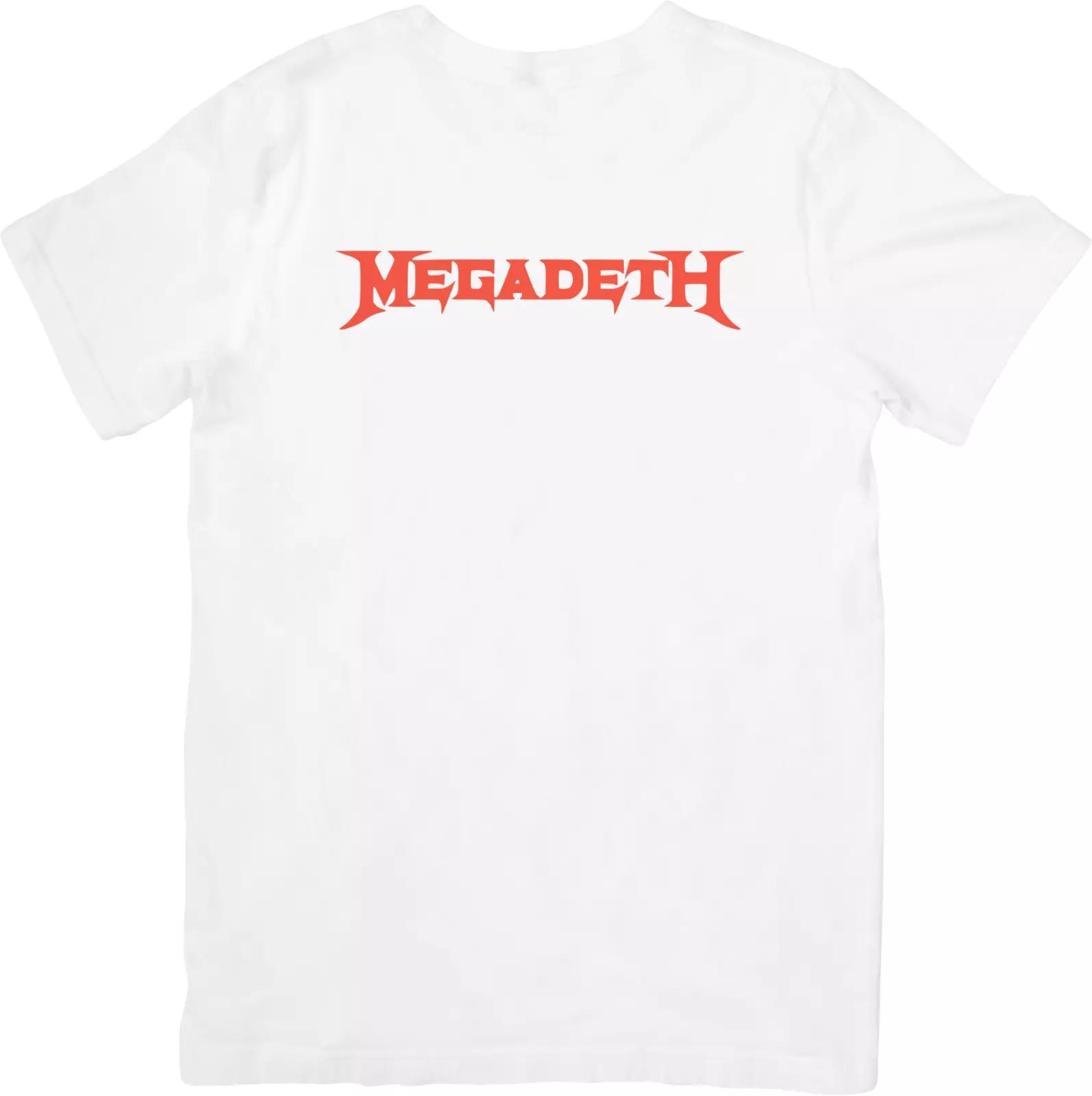 

Megadeth Music Унисекс Футболка из Качественного Хлопка Белая. M