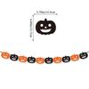 Happy Halloween Banner Ghost and Pumpkin Bunting Pennant Flag Photo Home Porch Atmosphere Party Decor Supplies