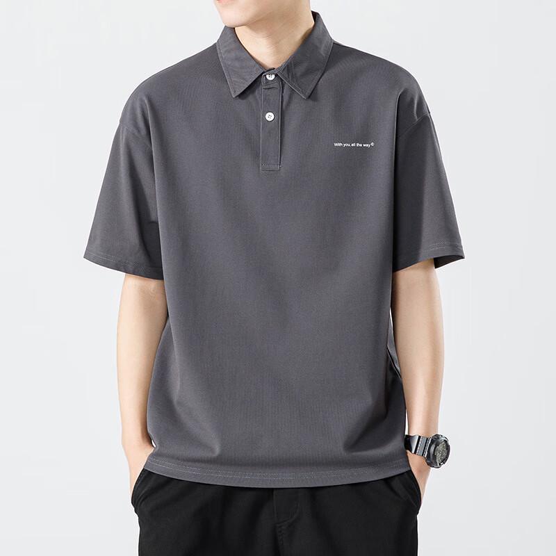 JIAOXIU Men s Mercerized Pique Polo Shirt M