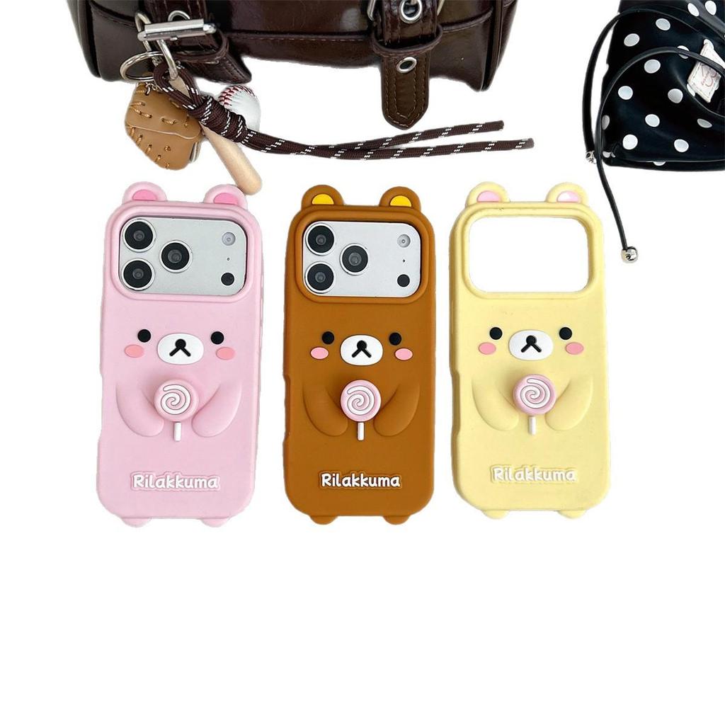 Rilakkuma Cartoon Swirl Lollipop iPhone 14/13 PRO/MAX Case