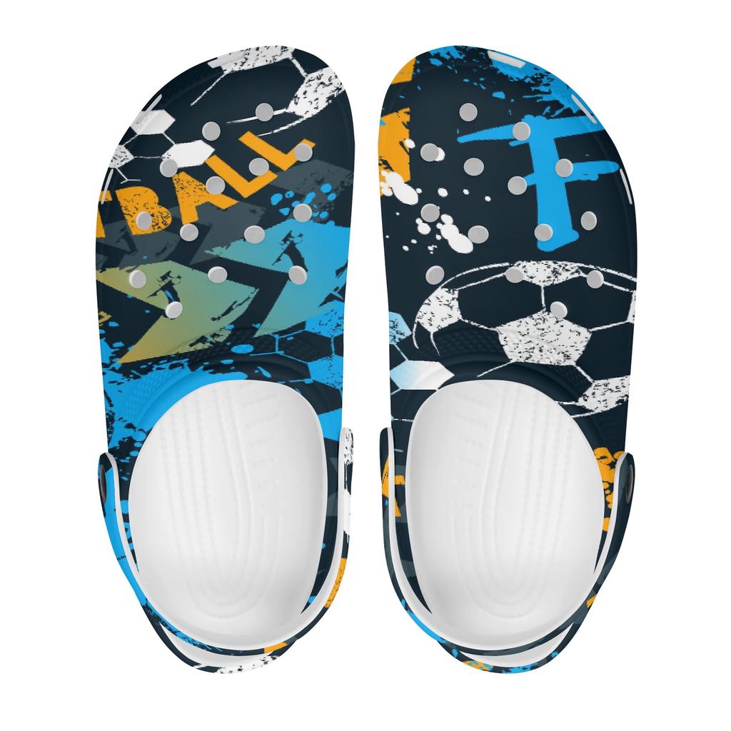 Unisex Lightweight Printed EVA Clogs Breathable Garden Shoes Slip On Beach Pool Home Bathroom Casual Sandals Home Outdoor Use