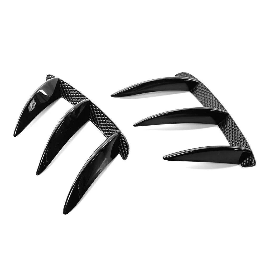 Par För Mercedes W176 A200 A250 A260 A45 AMG 2013-2018 Bil Bakre Stötfångare Spoiler Sidokanal Splitter Luftventilskydd Tillbehör