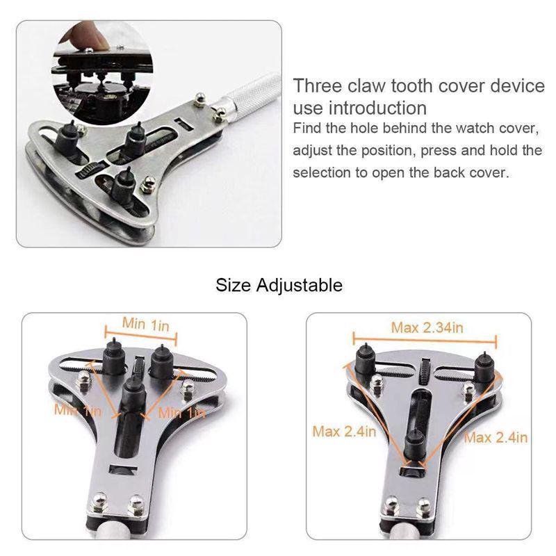 147-Piece Watch Repair Tool Set with Opener and Disassembly Kit