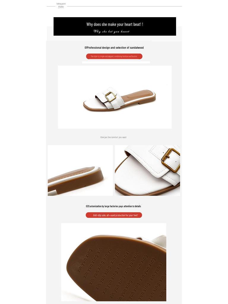 Sandale Plate de Vară Chic pentru Femei 2024 în Stil Hong Kong - Papuci Flip Flop Inspirați de Celebrități pentru Purtare în Aer Liber