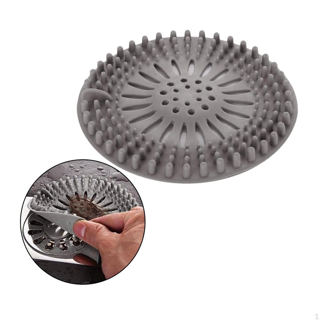 Durable Silicone Shower Drain Covers Easy To Install and Clean Suit for Bathroom Bathtub Kitchen