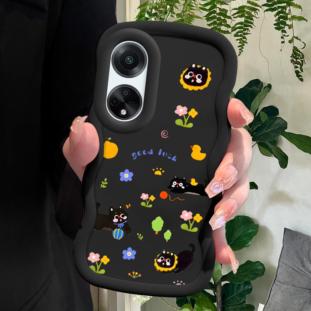 

Окрашенный узор Big Wave Edge Мягкий силиконовый материал Macaron чехол для телефона противоударный защитный резиновый чехол для OPPO Reno Realme OPPO A11K