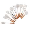 12-teiliges Silikon-Kochutensilien-Set Weißer nordischer minimalistischer Stil Antihaft-Küchenutensilien-Set für