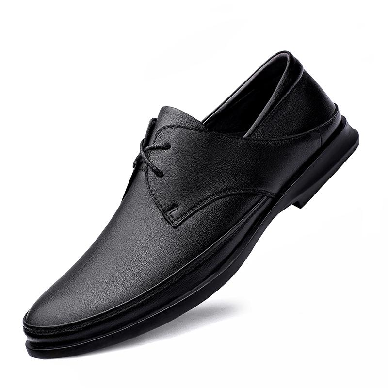 Fashion 2024 New Arrival Lace-Up Upscale Elegantes Formal Footwear Male Shoes School Casual Leather Slip on Bureau Dressing Shoes Man