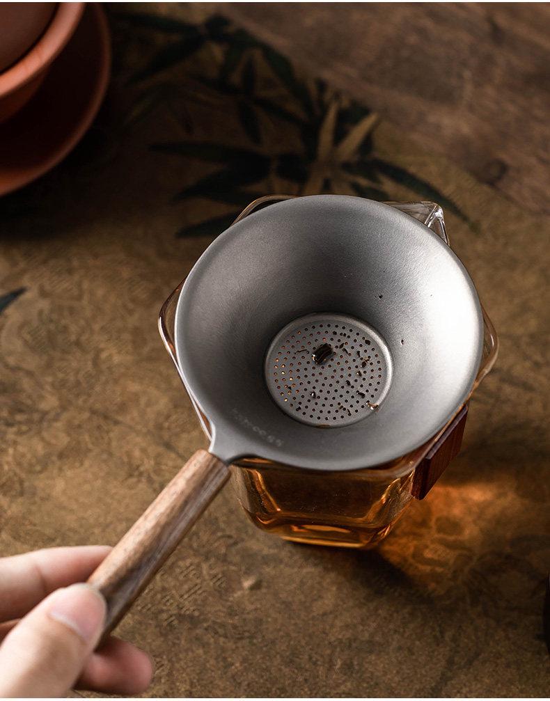 Pure Titanium Tea Strainer & Infuser for Gongfu Tea Ceremony
