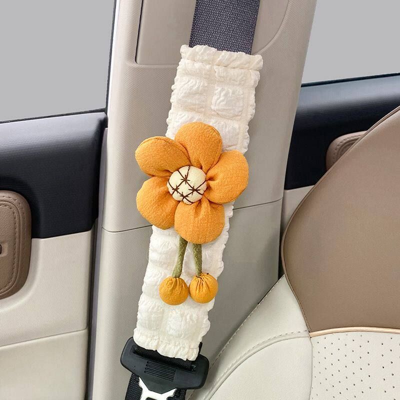 Car Seat Belt Shoulder Pads, Car Seat Belt Protectors, Cute Car Interior Decoration Items, Anti-Neck Strangulation