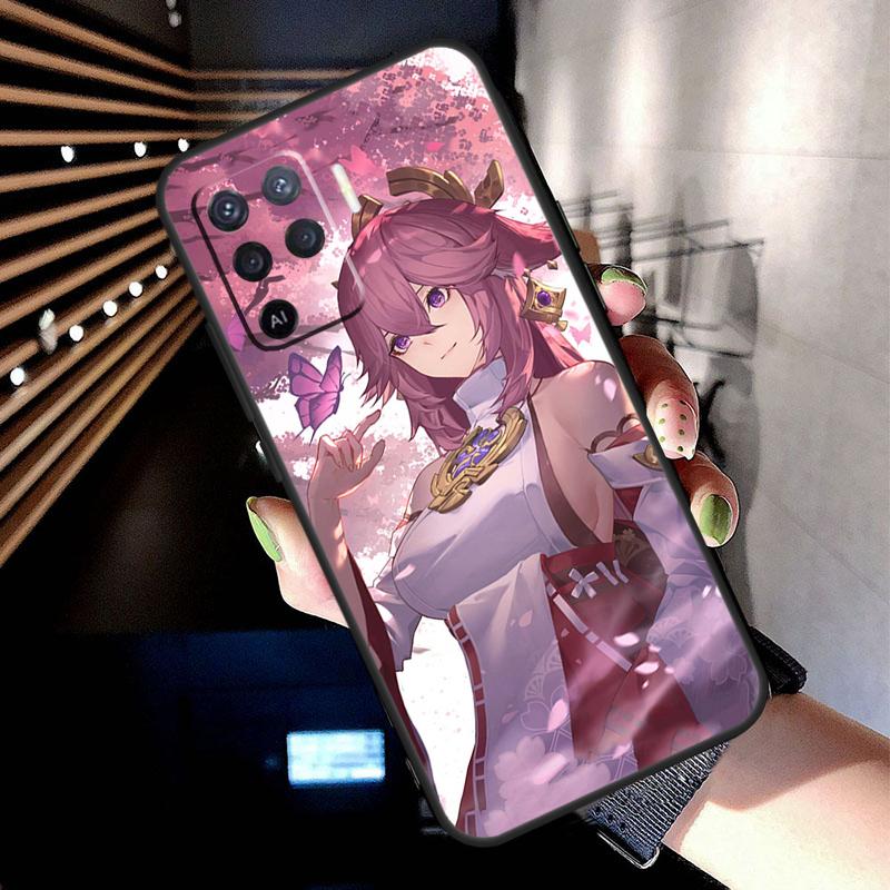 

Genshin Impact Yae MIko Case For Oppo A17 A57 A77 A76 A16 A96 A18 A60 A80 A40 A38 A58 A78 A98 A94 A74 A54 A15 A5 Pro OPPO A96 4G