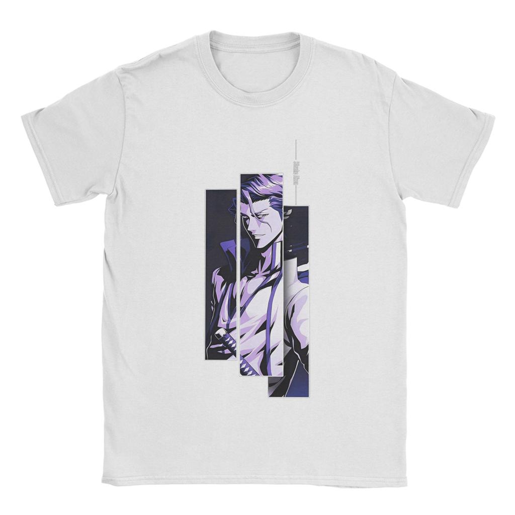 Funny Aizen Sousuke T-Shirt Men O Neck 100% Cotton T Shirt Short Sleeve Tee Shirt Gift Tops