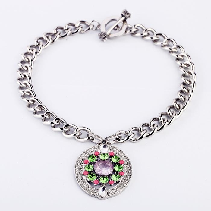 NK397 Top Quality Fashion Women Jewelry Necklaces Anti Silver Pendant Necklaces European and American Jewelry fashion