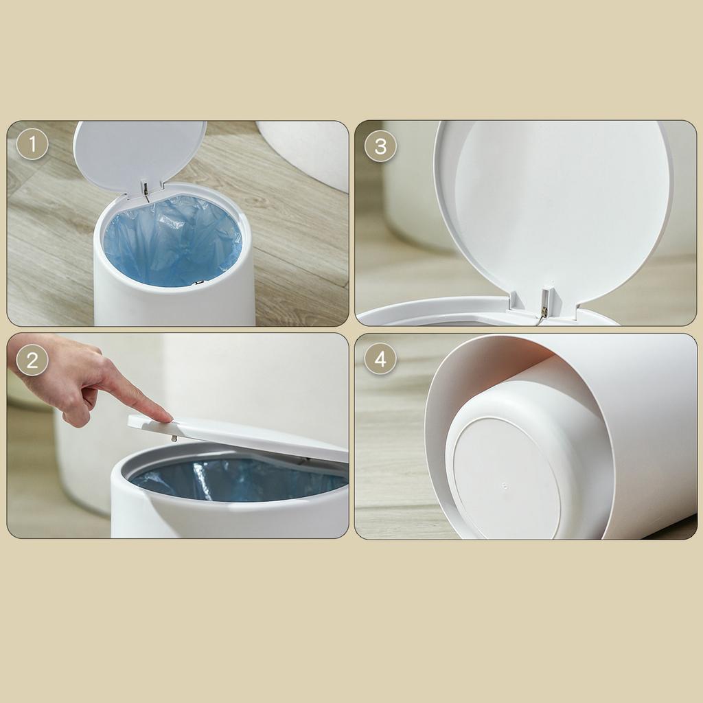 Banyo Depolama Kovası Çöp Kutusu Dar Çöp Kutusu Yerden Tasarruf Sağlayan Su Geçirmez Presleme Tipi Mutfak Tuvaleti için