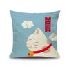 Lucky Cat Spring Festival Cushion Cover