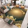 Islamic Style Area Rug Mosque Lantern Arabic Pattern Mat Non Slip Stain Resistant Durable for Living Room Bedroom Home Decor