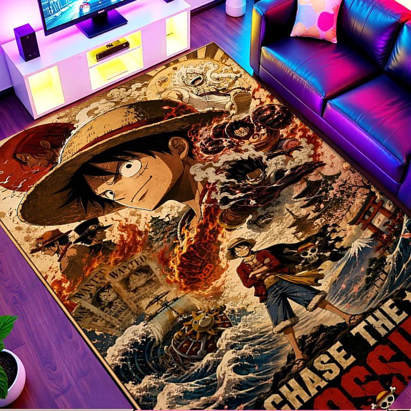 One Piece Print Rug, Washable Floor Carpet, For Entryway Dorm Laundry Room Office Study, Home Decor Birthday Christmas Gift