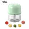 260ML Electric Garlic Mincer, USB Rechargeable Mini Food Chopper, Portable Vegetable Grinder for Garlic, Chili, Meat & Baby Food, Kitchen Gadget