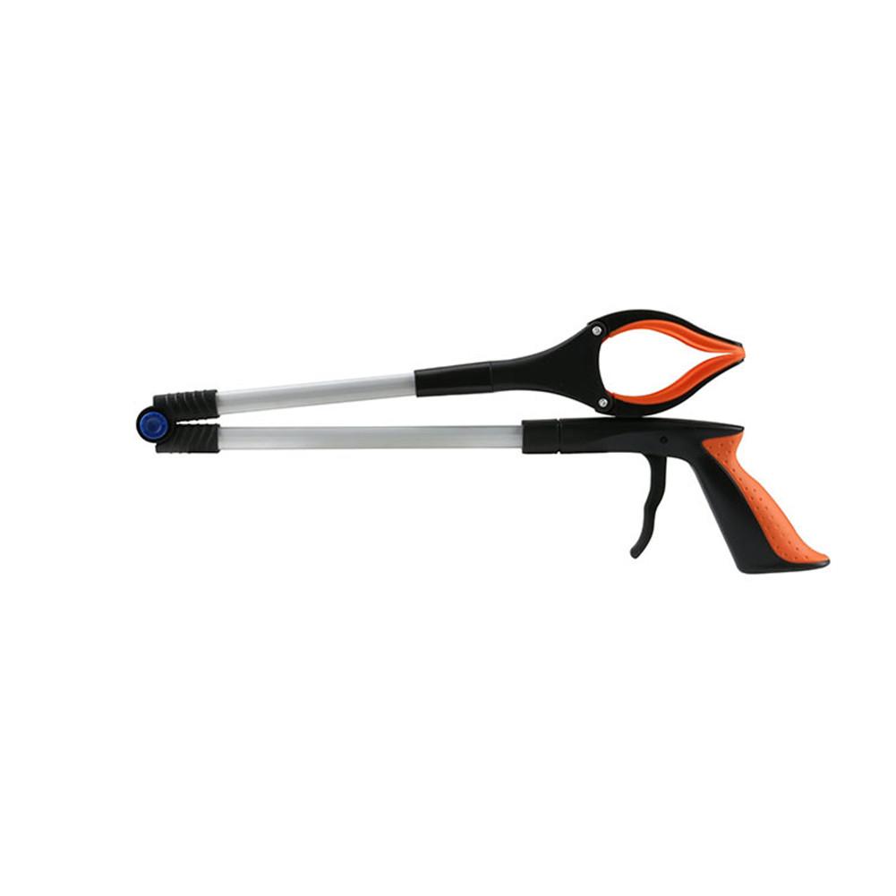 32inch Foldable Long Trash Clamps Grab Pick Up Tool Folding Garbage Clip Curved Handle Design Portable Trash Pickup Grabber Tool