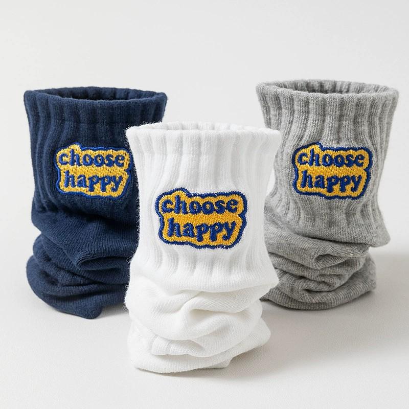 6/12 Pairs Unisex Letter Socks Fashionable Print Sweat Absorbing Breathable Soft Comfortable for Couples Casual Socks