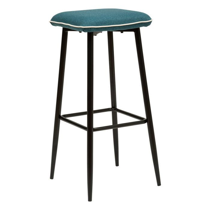 Tabouret bar Design "Lanir" Atmosphera - Bleu canard